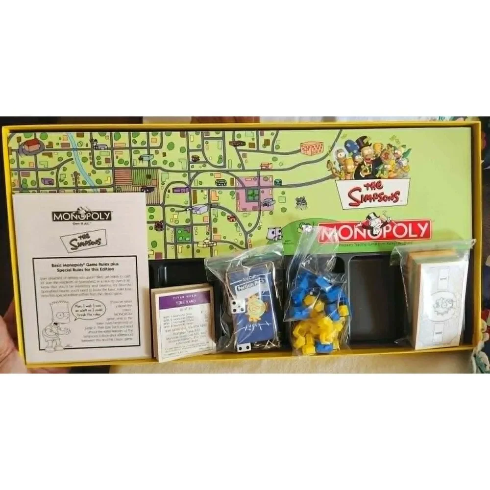 The Simpsons Monopoly Board Game USAOPOLY Vintage Collector's Edition Complete